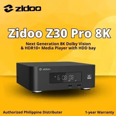 Zidoo Z30 Pro -8K Dolby Vision, ATMOS & HDR10+ Media Player with internal hard drive bay.
