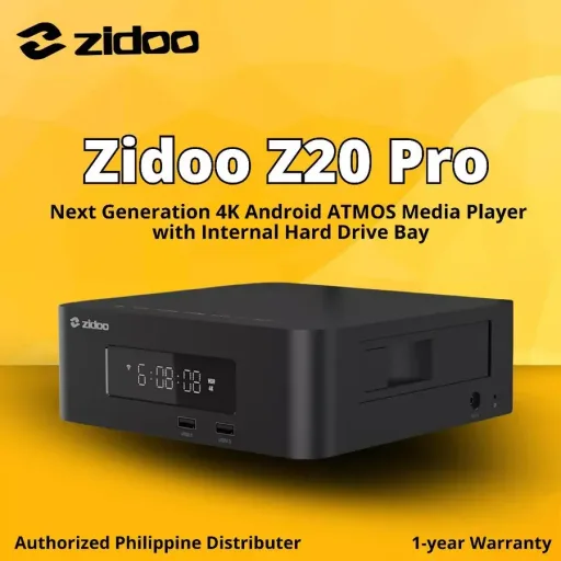 ZIDOO Z20 PRO - Android Smart Media Player – 4K, UHD, HDR, 10 bit, Blu-ray navigation, Dolby ATMOS