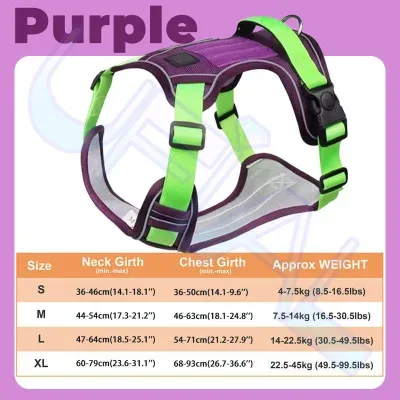 Pet Dog Cat Walking Jacket Harness Leash Adjustable Reflective Harness Vest for Heavy Duty Large Dogs Pet