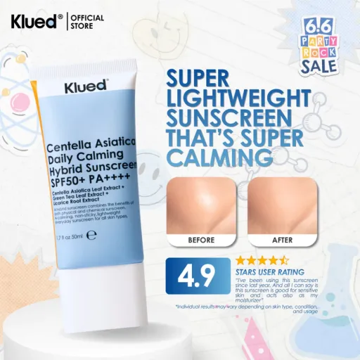 Klued - Centella Asiatica Daily Calming Hybrid Sunscreen SPF 50+ PA++++