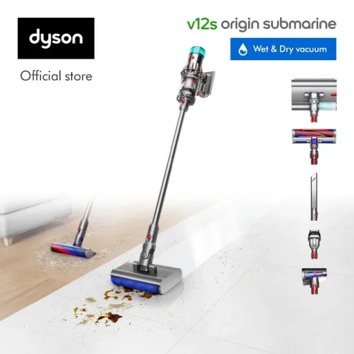 Dyson V12s Origin Submarine ™ All-in-one Powerful HEPA Wet & Dry Vacuum | Reveals 2x invisible dust