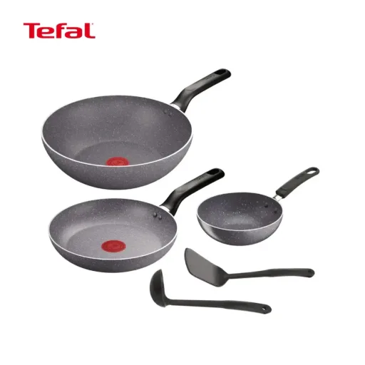 Tefal Natura 5-piece Set Non stick,No.1 Cookware*, PFOA Free, easy to clean, 16K resistant