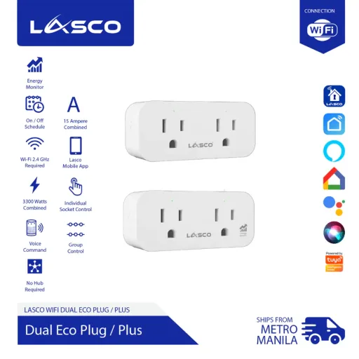 Lasco dual wifi plug