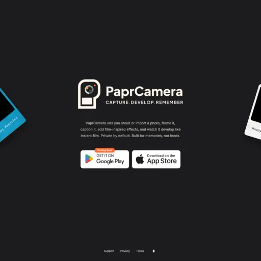 PaprCamera — Instant Film Camera App for iPhone & Android